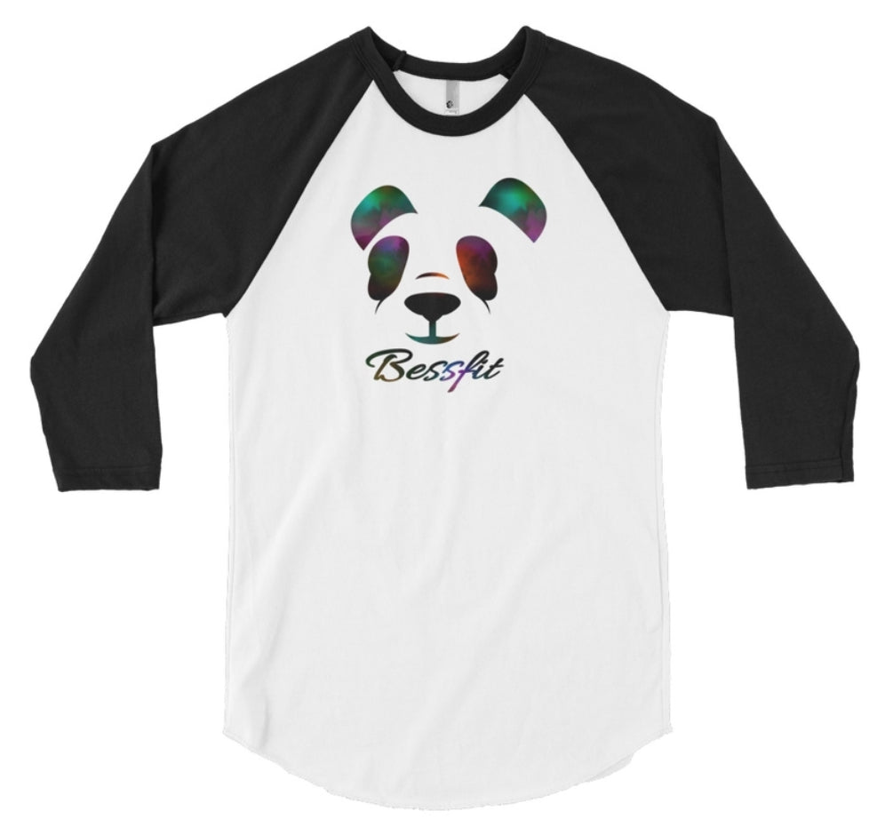 Bessfit Panda 3/4 Baseball Tee