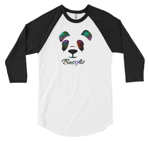 Bessfit Panda 3/4 Baseball Tee