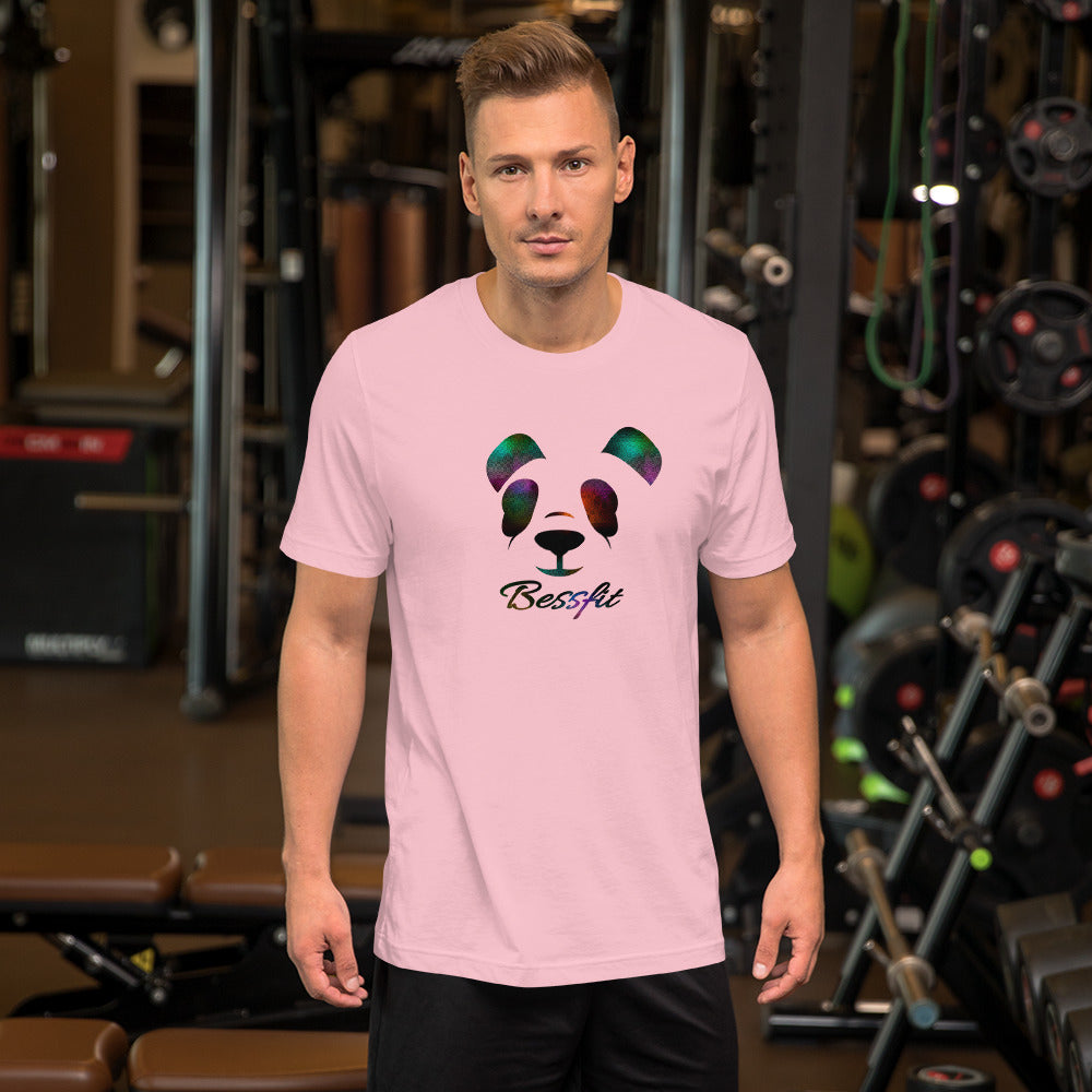 100% Ring Spun Cotton Bessfit Unisex Panda T-Shirt