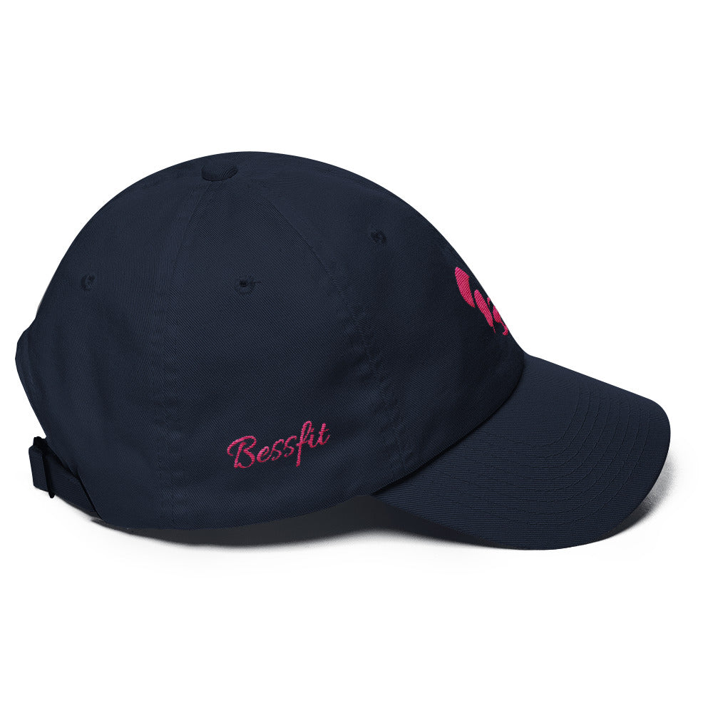 Bessfit Pink Panda Dad Hat