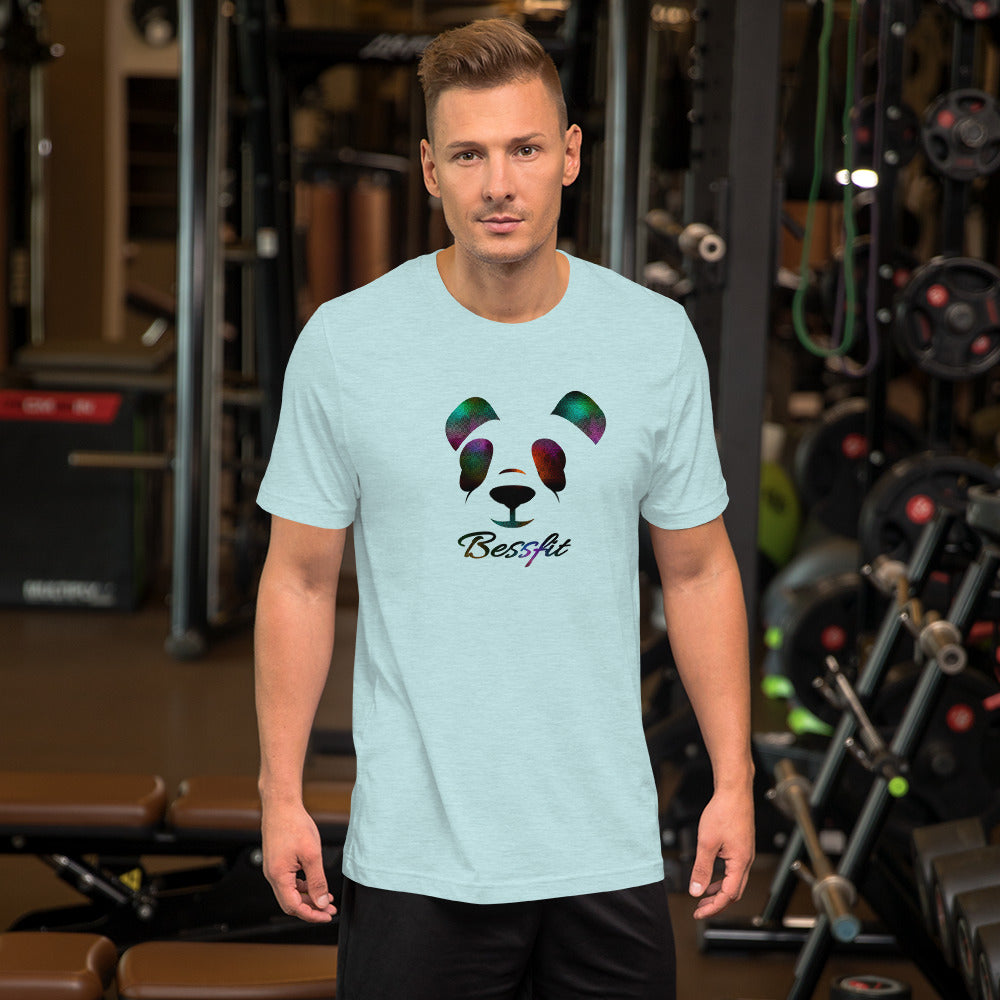 100% Ring Spun Cotton Bessfit Unisex Panda T-Shirt