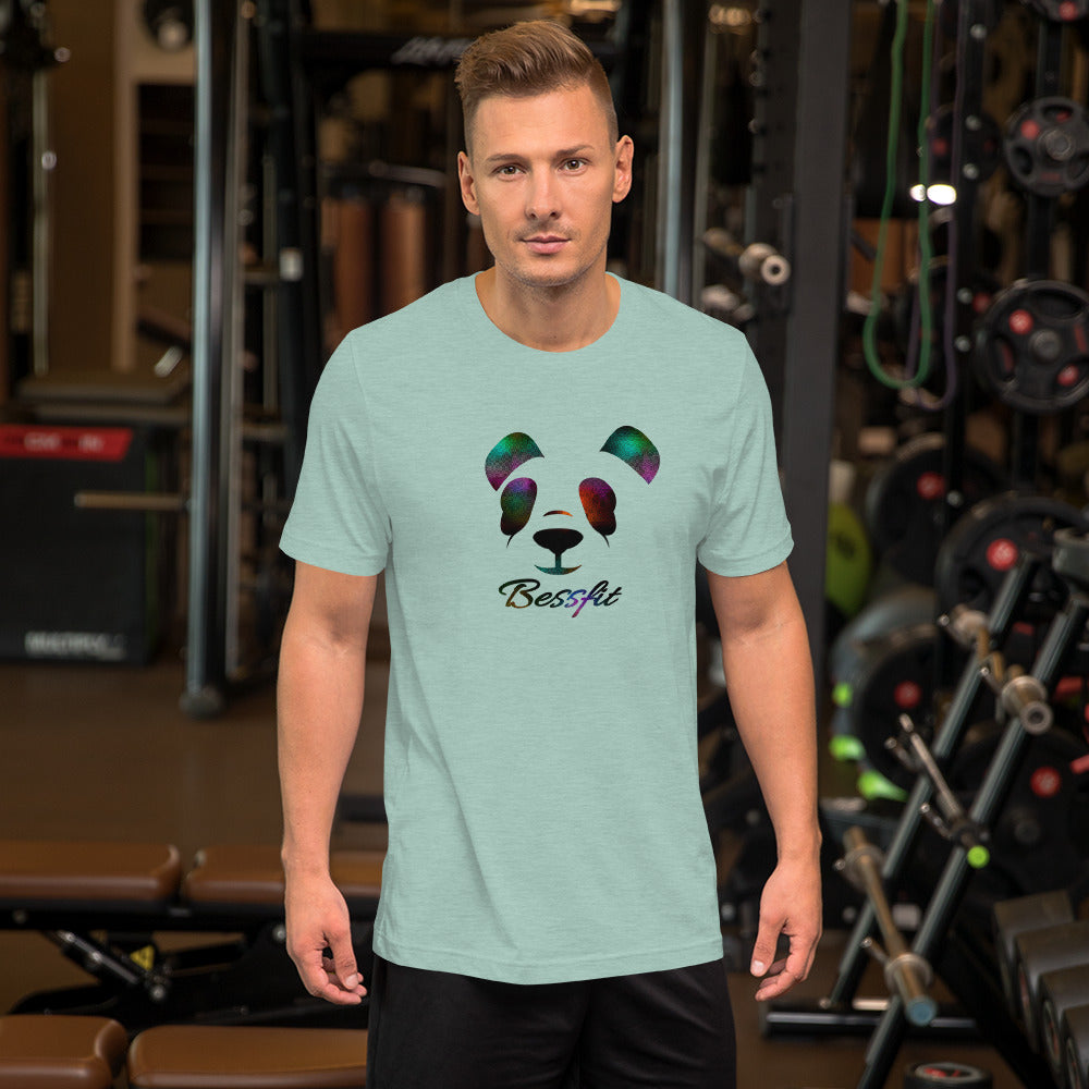 100% Ring Spun Cotton Bessfit Unisex Panda T-Shirt