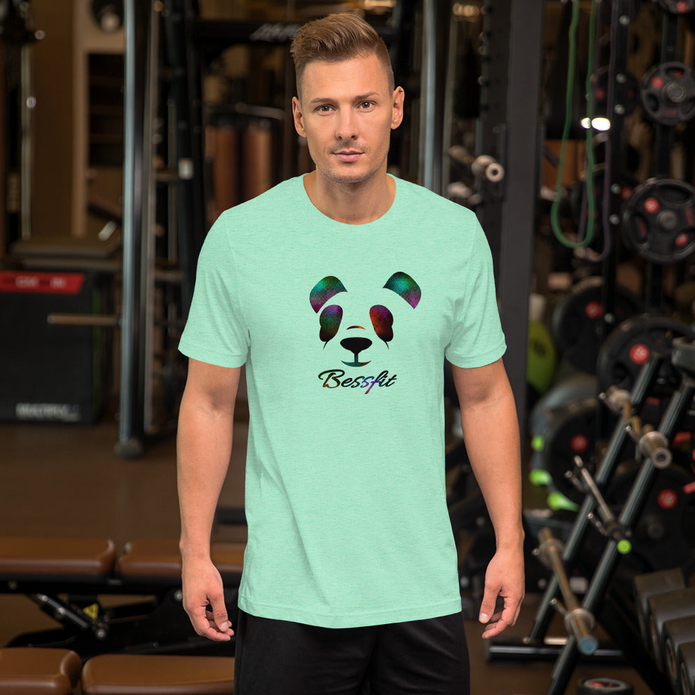 100% Ring Spun Cotton Bessfit Unisex Panda T-Shirt